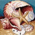 thumbnail image 1 of Dimensions Kit Mini Point de Croix Collage Coquillage 5"X5" avec Fil Dentaire 7219, 1 of 3