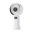 thumbnail image 2 of Vacemry USB Rechargeable Handheld Fan, Slim High-Speed Digital Display Powerful Wind, Desktop Fan Outdoor Fan for Home Office Travel Camping, 2 of 8