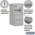 thumbnail image 2 of Salsbury Industries Recessed Private 4 Door Rear Load 4C Horizontal Mail Center, 2 of 3