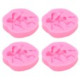 thumbnail image 2 of 4 moldes de silicona de ángel 3D resistentes al calor, reutilizables, moldes de silicona para fondant, molde para hornear para chocolate, caramelo, rosa, 2 of 8