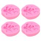 thumbnail image 2 of Emoshayoga moldes de silicona Moldes de Silicona de Ángel 3D, Paquete de 4, Reutilizables, Resistentes al Calor, Moldes de Silicona para Fondant y Chocolate, Color Rosa, 2 of 5