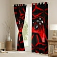 thumbnail image 3 of Manfei Gamer Gaming Blackout Curtains Set of 2 (52x84 Each),Modern Video Game Window Curtains,Red Cartoon Gamepad Curtains and Drapes For Kid Boy,Lightweight Room Decorative, 3 of 6