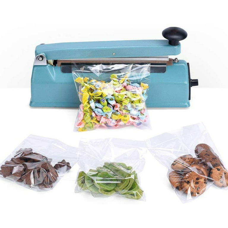 12 inch Impulse Heat Sealer Machine Impulse Bag Sealer Poly Bag Sealing  Machine Heat Seal Closer with Repair Kit