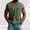 Army Green, variant on Gifts Dianli Shirts for Men Short Sleeve Lapel Half-Button T-Shirt with Hook-Buckle Pocket Solid Color Breathable Quick-Dry Round Neck Casual Tee for Gym Travel Summer Casual
