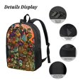 thumbnail image 3 of Plants Vs Zombies Backpack, Large Capacity Laptop Backpack, Durable Water-Resistant Daypack, 17.3x12.2x5.5 Inch, 3 of 8