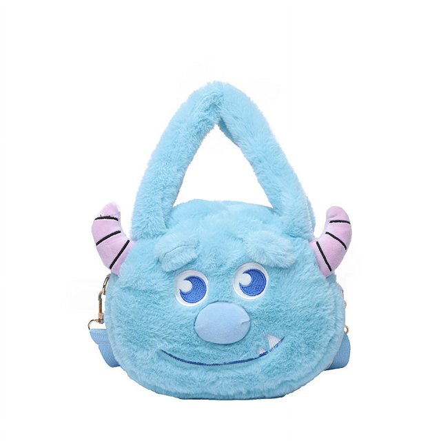 figuras de acción de monstruos, James P Bolsos de hombro de felpa de relleno, bolsa de felpa, regalos para niños y niñas