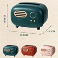 thumbnail image 3 of Dispensadores de pañuelos, Cute Pi Retro Radio Pattern Titular de pañuelos brillar Electrónica, 3 of 4