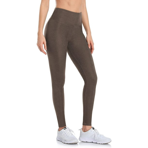 Women's Fleece Lined Leggings High Waisted Workout Yoga Pants with Pockets  