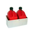 thumbnail image 1 of Pit Posse 430 Fuel Jug Rack Double, Silver, 1 of 3