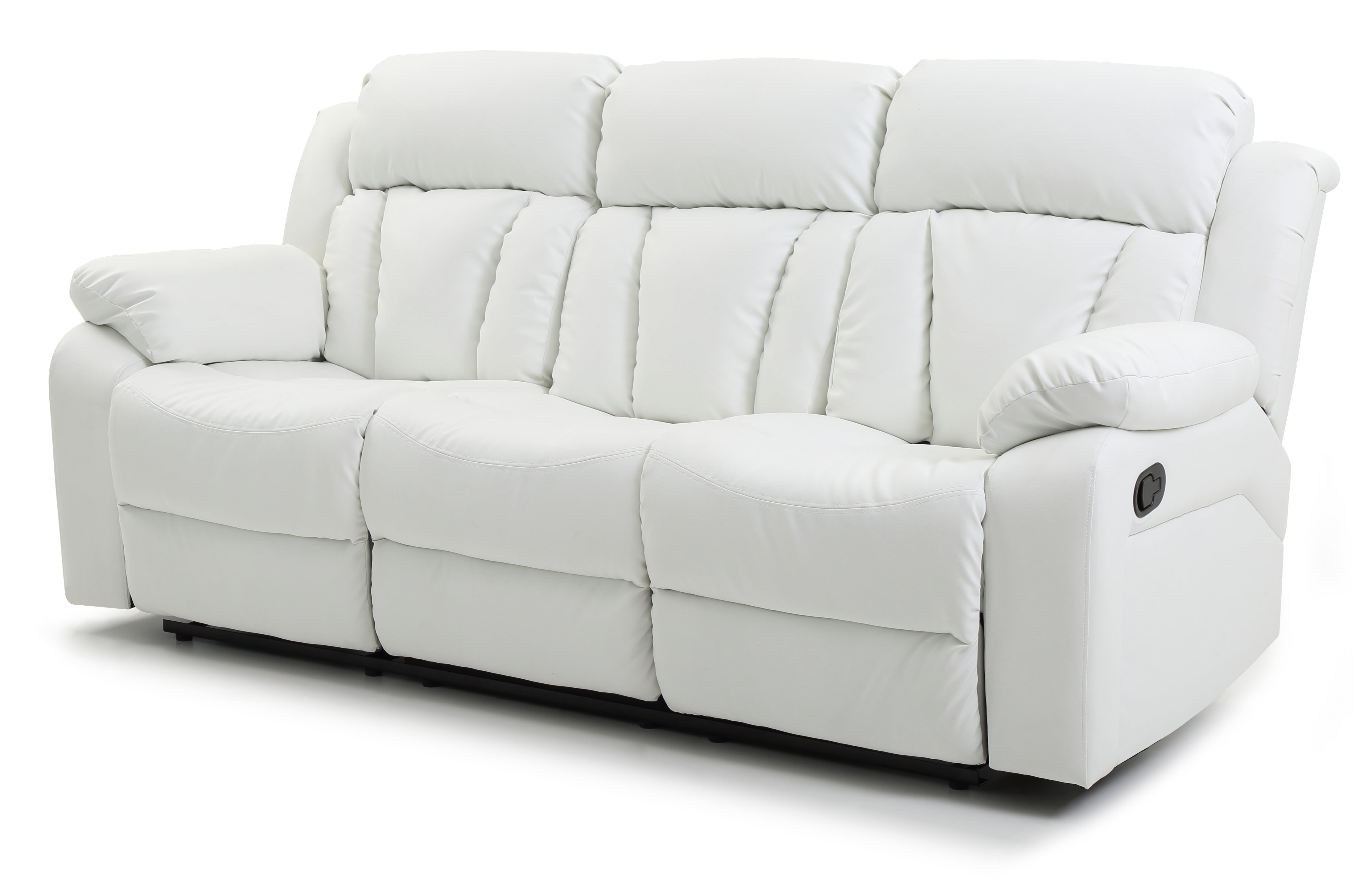Glory Furniture Daria Reclining Sofa in White Color