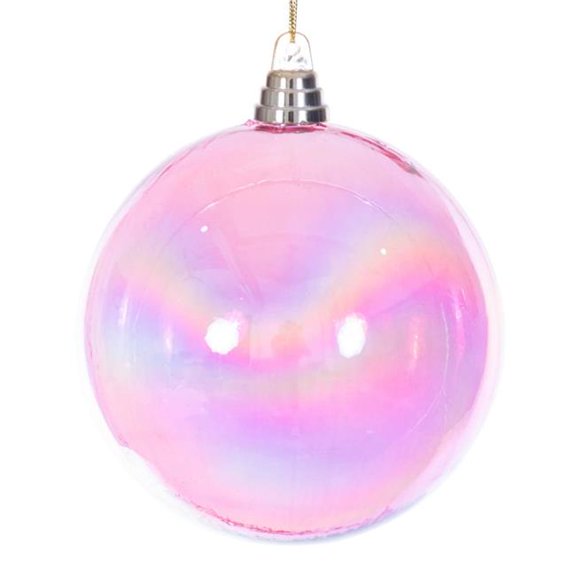 Vickerman MC250379W 6 in. Pink Iridescent Ball Ornament - 2 per Bag