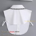 thumbnail image 3 of LoudSung False Collar Detachable Half Shirt Blouse Fake Collar Lacing Denim Dickey Collar Elegant Design for Women Girls, 3 of 7