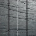 thumbnail image 3 of 4 Panel Canvas and Metal Frame Room Divider, Slate Gray- Saltoro Sherpi, 3 of 5