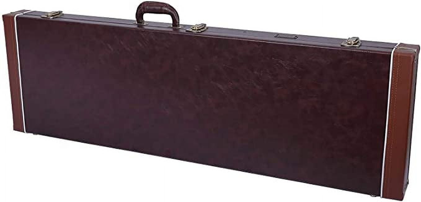 Crossrock Deluxe Electric Bass Guitar Carrying Portable Wooden Hardsell Case