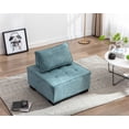 thumbnail image 1 of Williamspace Accent Sofa Chair,Upholstered Leisure Lazy Chair,Modern Square Floor Sofa Single Couch with Removable Pillow for Living Room Bedroom,Teal, 1 of 7