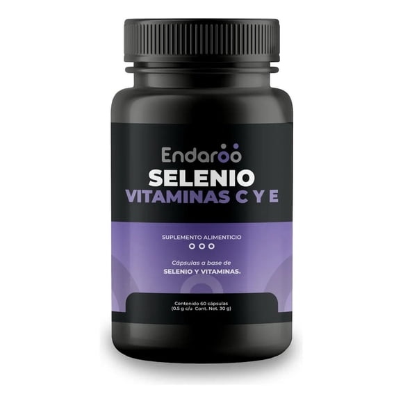 Selenio con Vitaminas C y E 60 Cápsulas Antioxidante