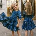 thumbnail image 2 of Girls Dresses Summer Outfits Little Dresses Backless Dress Baby Clothes Short Ruffle Casual Kids Princess Stars Sleeve Dress&Skirt, 2 of 5