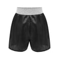thumbnail image 2 of SiiRoh Boys Boxing Fight Shorts Sequin Muay Thai Kickboxing Training Trunks MMA Grappling Shorts Black&Silver 14, 2 of 5