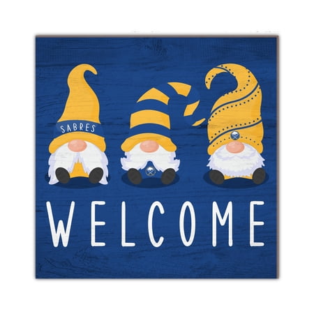 Buffalo Sabres 10 x 10 Welcome Gnomes Sign