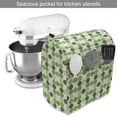 thumbnail image 2 of Green Stand Mixer Cover, Circles of Various Tones Shades and Tints of Green Retro Style Geometrical Pattern, Kitchen Appliance Organizer Bag Cover with Pockets, 5 Quarts, Green Cream, by Ambesonne, 2 of 4