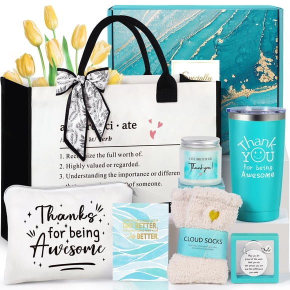 Regalos de agradecimiento, cesta de agradecimiento Suhctuptx para mujer