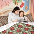 thumbnail image 4 of Manfei Merry Christmas Full Size Comforter Sets,Golden Xmas Plaid Bedding Comforter Set,Xmas Reversible,3-Piece,1 Comforter and 2 Pillowcases, 4 of 7