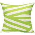 thumbnail image 3 of Spring Outdoor Green Decorative Throw Pillow Covers Cases Cushion Home Decor Fall Accent Square 16 x 16 Set of 4 for Patio Couch Sofa,Lime Green Geometric, 3 of 5