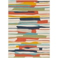 thumbnail image 3 of Mark&Day Area Rugs, 8x10 Lorient Modern Coral Area Rug, Orange Charcoal Light Slate Carpet for Living Room, Bedroom or Kitchen (7'10" x 10'3"), 3 of 8