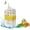 White, variant on JKCCZLL 2-in-1 Ice Cube Bottle with Straw - Easy Press Ice Tray Water Bottle, Leak Proof Lid, Vertical Ice Maker for Freezer, Travel, Gym & Home Use (Pink, 800ml),White,500ml-6.42in*4.25in