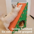 thumbnail image 4 of Grattoir Triangulaire pour Chat avec Lit Intégré et Tapis à Griffer Résistant à l'Usure, Tapis d'Escalade Vertical Mural pour Chats - Conception Résistante, 4 of 7