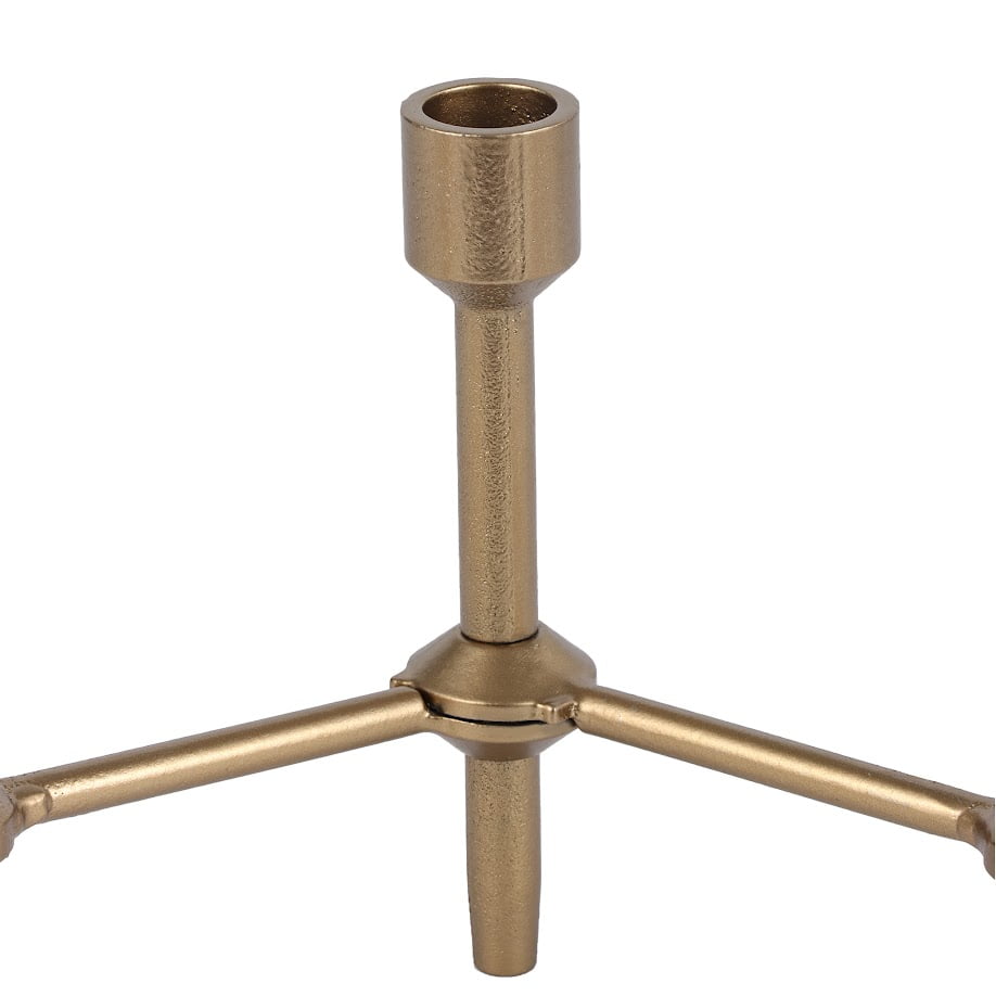 Better Homes & Garden 6" Gold Iron Pillar Taper Candle Holder Candelabra