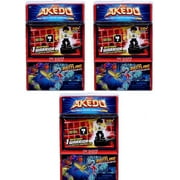 Akedo Ultimate Arcade Warriors Series 1 LOT of 3 Mini Battling Action Figure MYSTERY Packs
