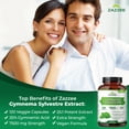 thumbnail image 4 of Zazzee Organic Gymnema Sylvestre 25:1 Extract 7500 mg Strength – 120 Vegan Capsules – Standardized to 25% Gymnemic Acid – Supports Healthy Blood Sugar & Sugar-Craving Control – All-Natural • Non-GMO, 4 of 11