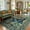 Green, variant on Lahome Decor 5'x7' Butterfly Bedroom Rug,Area Rugs 5x7ft Rugs for Living Room, Non-Slip Washable Rugs Stain Resistant Boho Floral Rug Low-Pile Throw Rug for Dining Room Office,Black