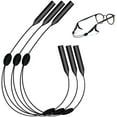 thumbnail image 1 of TEYJRY Adjustable Eyeglass Strap (3 Pack Fish Style) - No Tail Sunglass Strap - Eyewear String Holder Black, 1 of 1