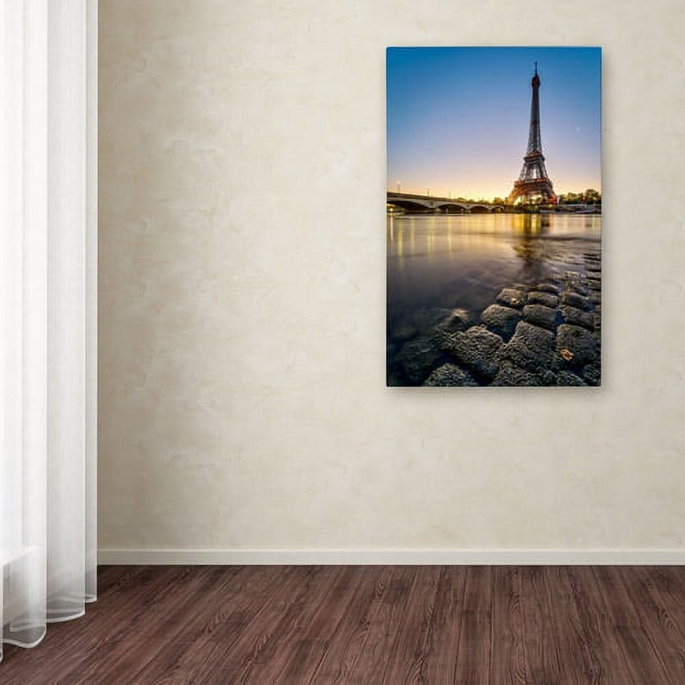 Trademark Fine Art "Sunrise In Paris" Canvas Art by Mathieu Rivrin