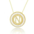 thumbnail image 1 of Collier Pendentif Alphabet A-Z Breloques Femme Chaîne Lettre Initiale, 1 of 9