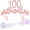 Pale Pink, variant on DORADREAMDEKO 100th Birthday Sash and Tiara for Women - Fabulous Glitter Sash + Butterflies Rhinestone Pink Premium Metal Tiara for Her, 100th Birthday Gifts for 100 Celebration