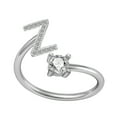 thumbnail image 1 of Xihbxyly Joyería Del Alfabeto, Elegante Colgante de Letra de Cobre, Detalles de Diamantes de Imitación Brillantes, Diseño Ajustable, Ideal para Bodas, Fiestas y Compromisos, Regalo para Mamás, Novias, 1 of 2
