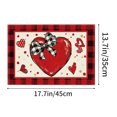 thumbnail image 3 of Valentines Day Decorations Red Love Valentine's Day Placemats 14x18 Inch Red Hearts Placemats Heat Resistant Non-Slip Place mats for Dining Table Wedding Holiday Table Mats for Party Kitchen Dining, 3 of 6