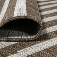 thumbnail image 6 of JONATHAN Y SANTA MONICA 3 x 5 Area Rug, Sukie Offset Stripe - Brown/Beige, SMB133B-3, 6 of 8