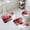 Red, variant on Sage Green Ombre Bath Mat 3 Piece Bathroom Rug Set, Vintage Shabby Abstract Plaid Art Non Slip Bath Rug Contour Mat and Toilet Lid Cover, Absorbent Shower Mats Soft Bath Rugs and Mats Sets