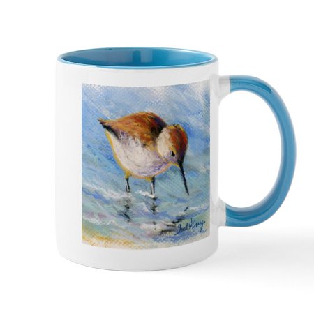 

CafePress - Wading Sandpiper Mugs - 11 oz Ceramic Mug - Novelty Coffee Tea Cup