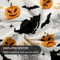 thumbnail image 5 of Cat Table Cloth Round Table Cover Wrinkle Resistant Waterproof Tablecloth 60 Inch Washable for Kitchen Party Picnic Halloween, 5 of 6