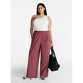 thumbnail image 2 of Avia Women's and Women's Plus FeatherStretch Woven Wide Leg Pants, 30'' Inseam, Sizes XS-4X, 2 of 7