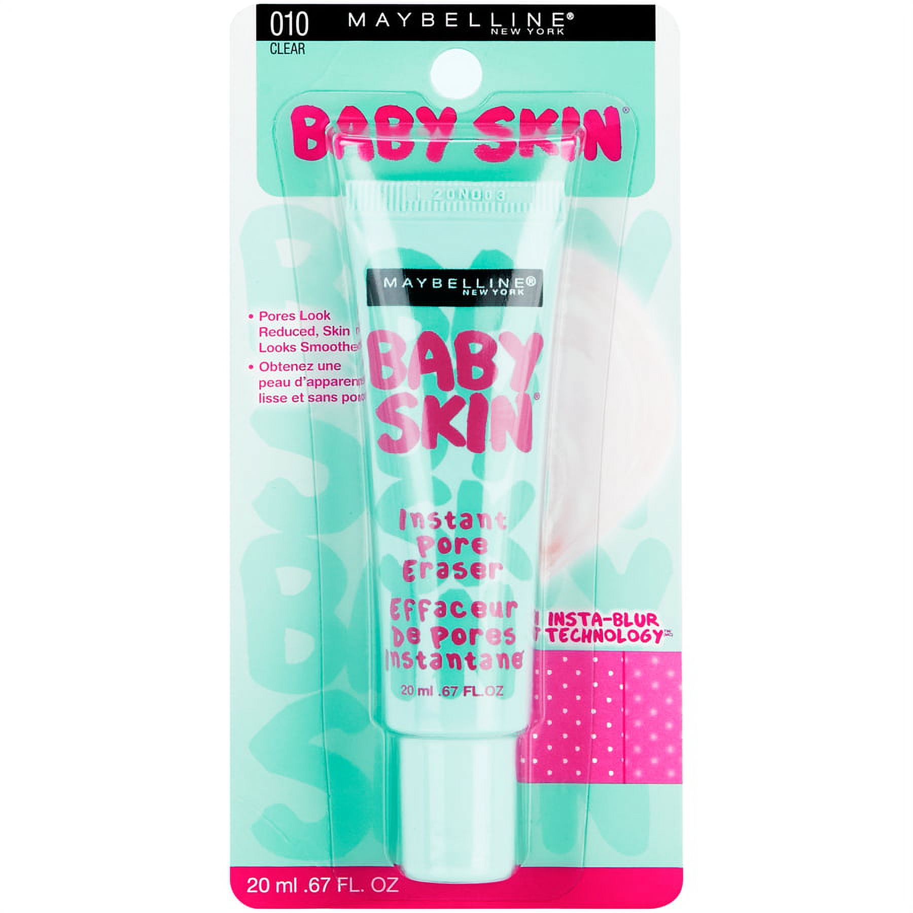 Maybelline Baby Skin Instant Pore Eraser Primer, Clear, 0.67 fl oz - image 4 of 12