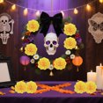 thumbnail image 6 of WeeWhimsy 20Pcs Artificial Carnations Flower,Yellow Orange Flower Heads Bulk with Stem,Silk Artificial Flower DIY Decor for Halloween,Day of The Dead,Mexican Party,Home Decor, 6 of 7