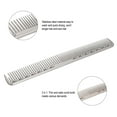 thumbnail image 4 of Stainless Steel Hair Comb Professional Hair Salon Hairdressing Steel Comb, 4 of 7