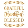 thumbnail image 2 of Wall Sticker Decal Grateful Thankful Blessed Vinyl Wall Decor, Rust Orange 23x19-Inch, 2 of 2