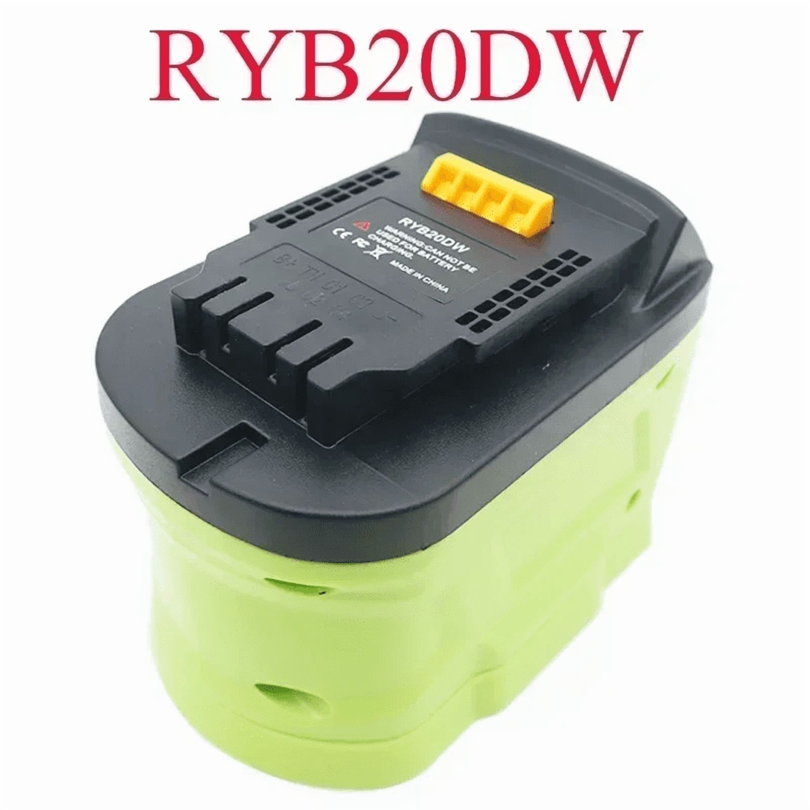 Battery Converter Adapter For Ryo.bi 18V Li-ion Battery Convert to For De*walt 20V Power Tools